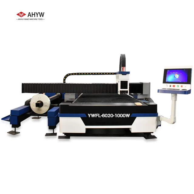 6020 CNC Fiber Laser Cutting Machine for Steel Pipe and Plate