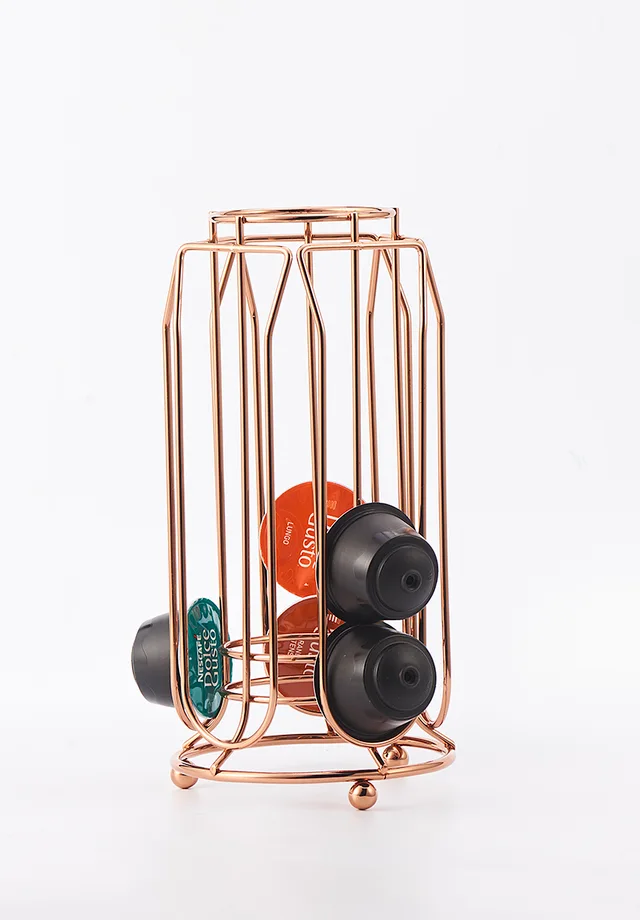 Coffee Pod Holder Copper Effect