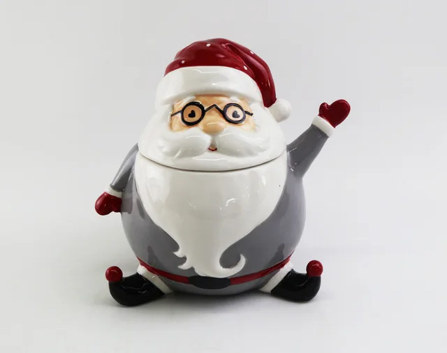 Santa canister ,cookie jar,pot