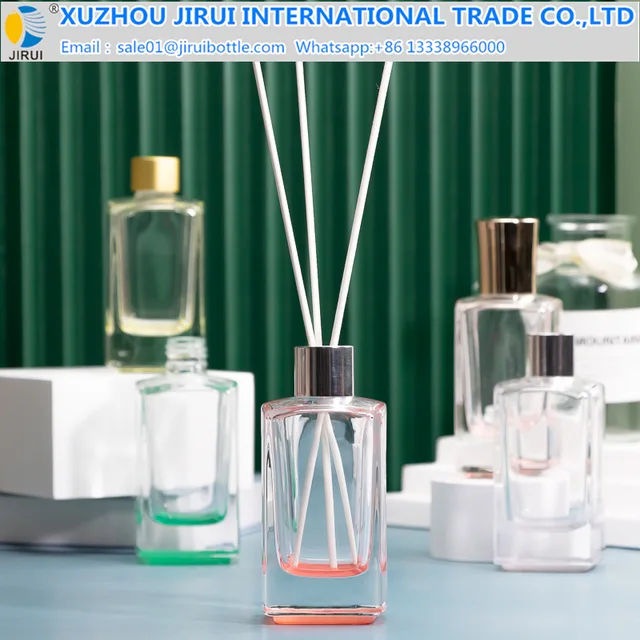 100ml Screw Neck Square Glass Bottle / Perfume Bottle / Diffuser Bottle