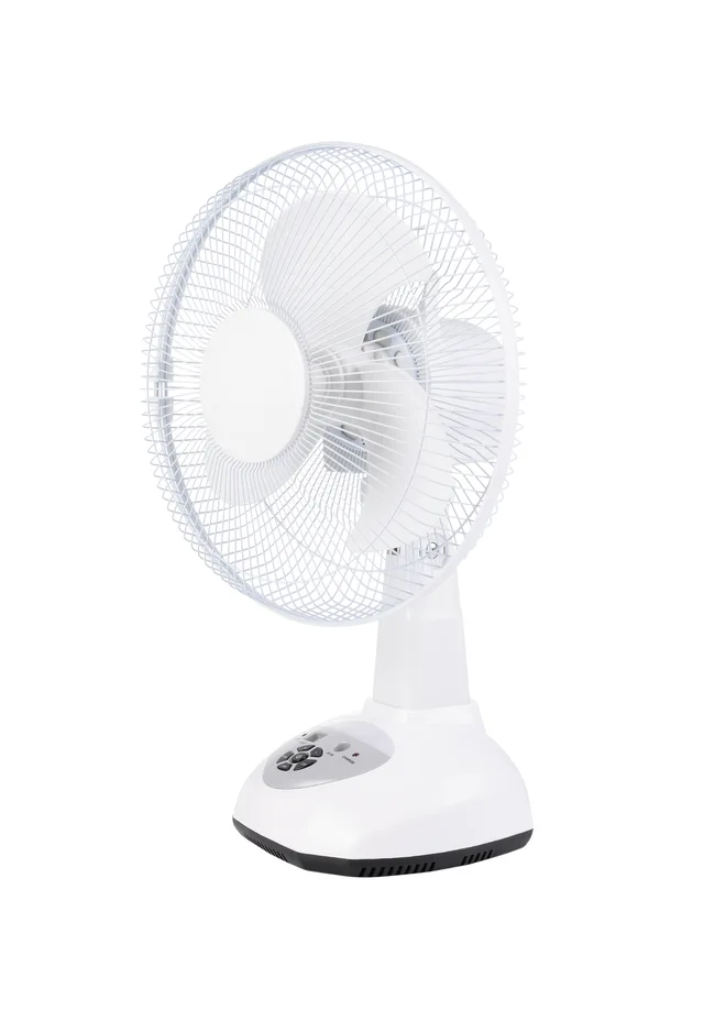 12 inches solar rechargeable table fan