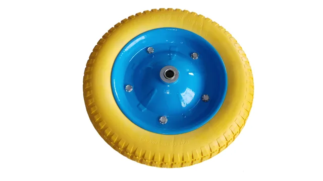 PU form wheel non-inflate wheel for wheelbarrow