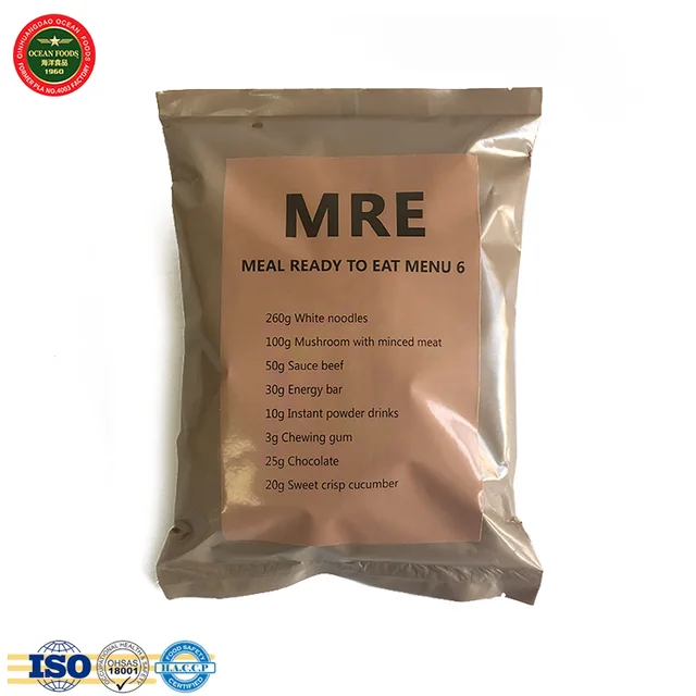 MRE meal ready to eat 17 type menu 9, self heating rice for emergency,travel instant food