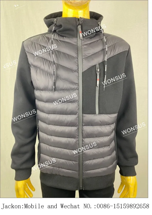 Men's padded fake down sport casual jacket