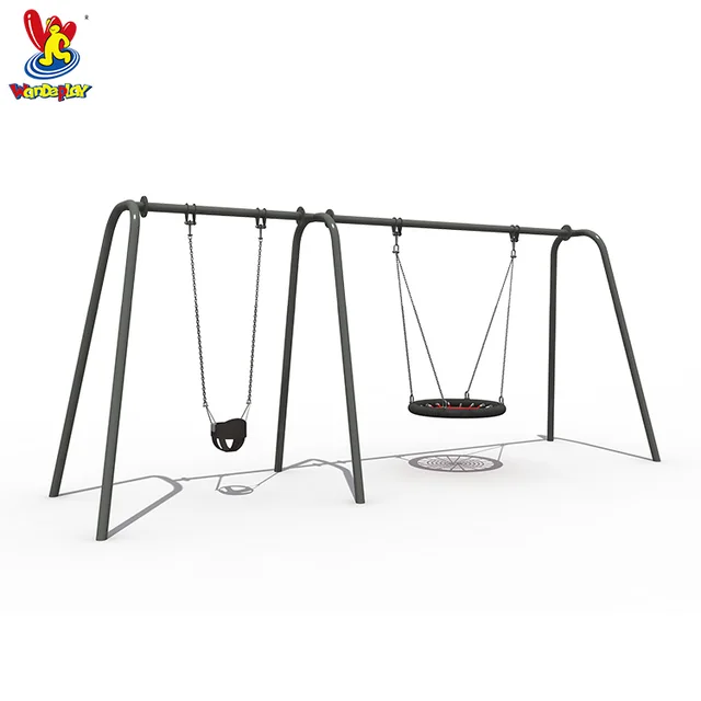 Children Outdoor Playground Metal Equipment Garden Swing