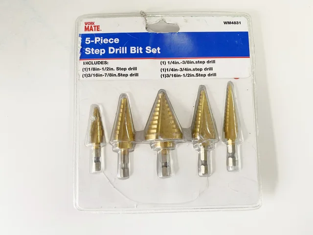 5pcs Step Drill Bit Set