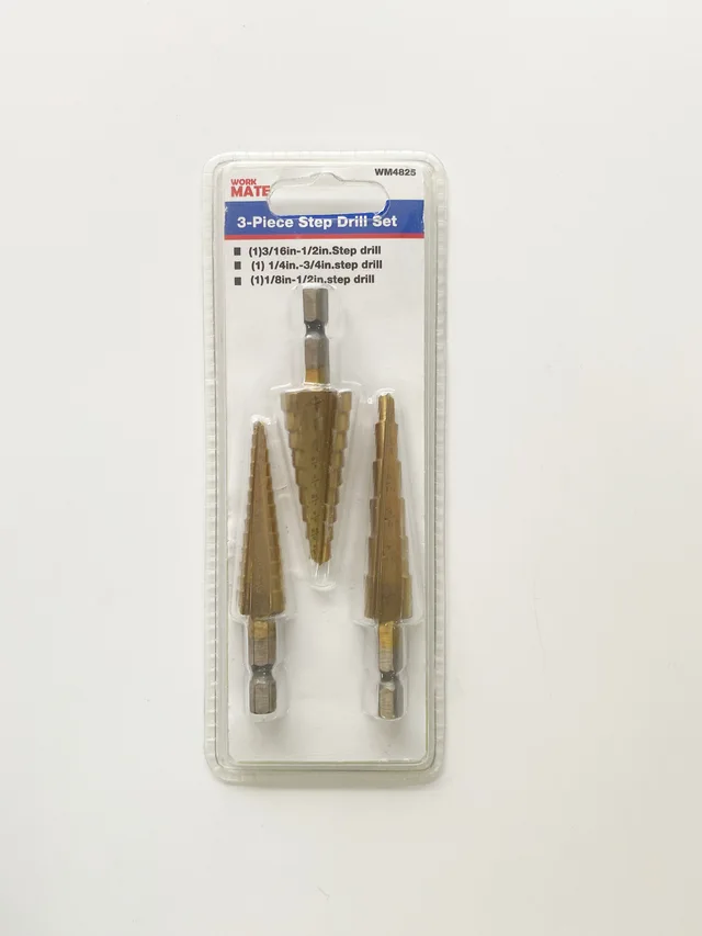 3pcs Step Drill Set