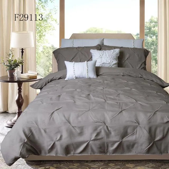 Elastic Embroidery Duvet Cover Set