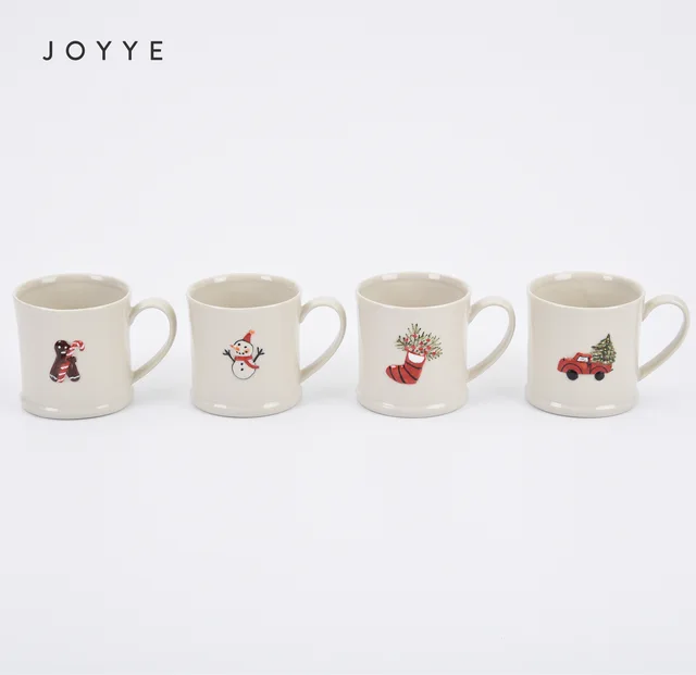 Christmas Embossed Hand Painted Mug Collction
