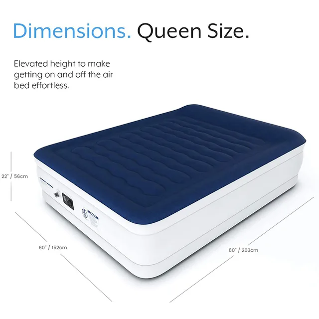 Queen size air mattress bed