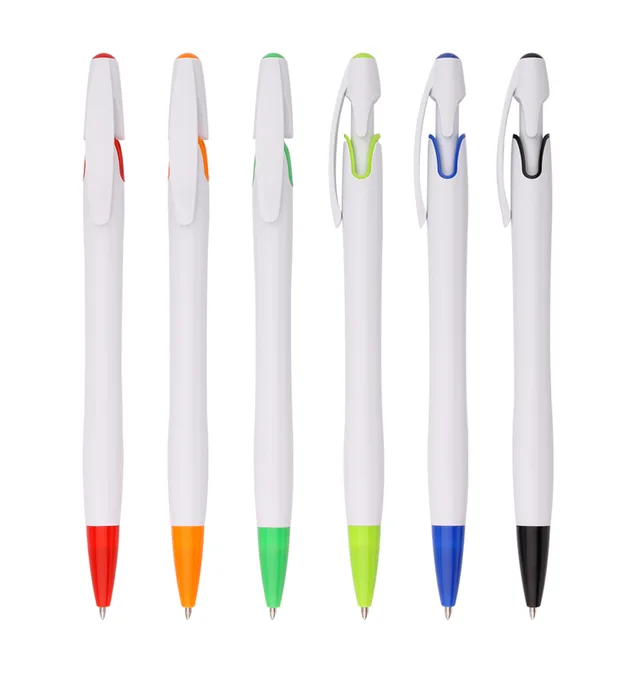 Simple design ballpoint pen with customized logo pen