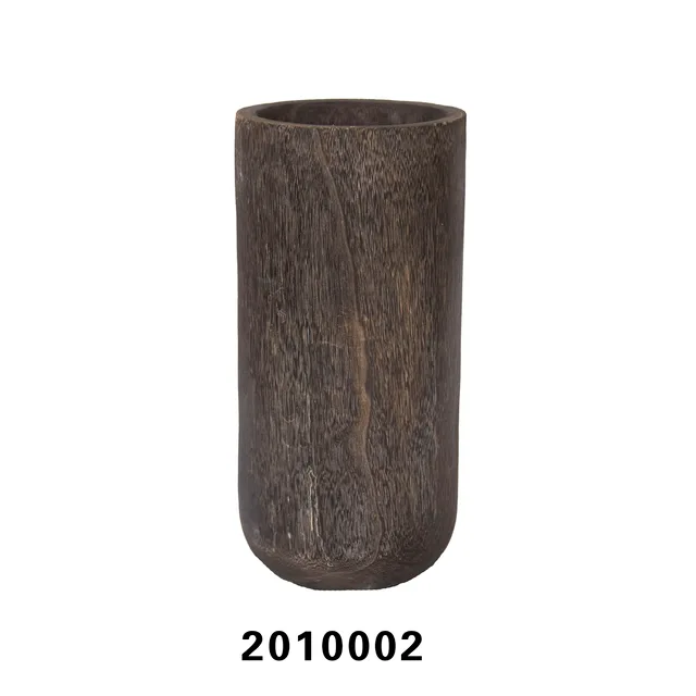 Paulownia wood vase