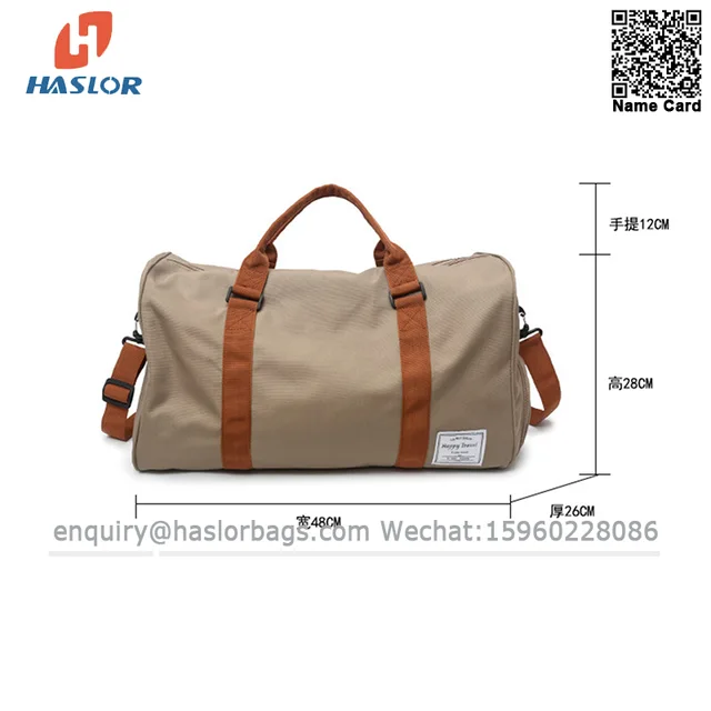 08 custom logo waterproof sport gym bag separation travel luggage bags