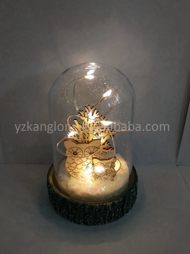 Small size glass dome decoration