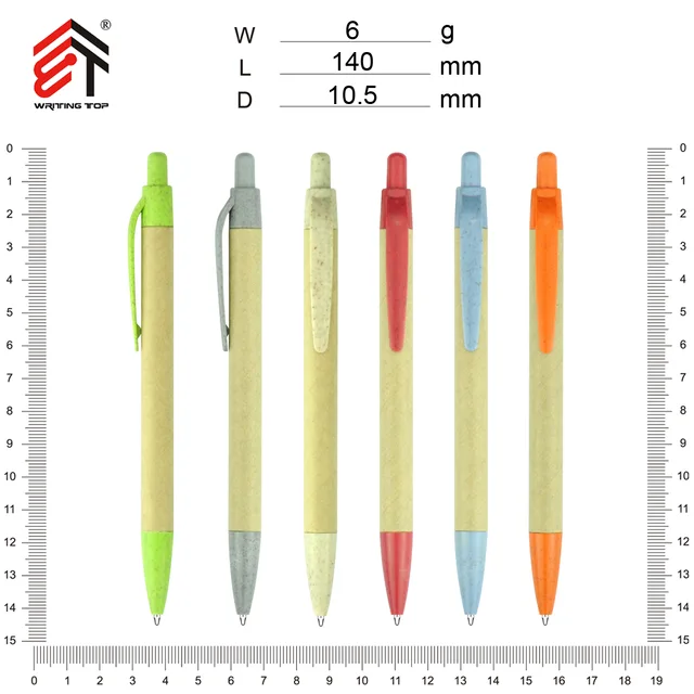 Plastic paper ball pen