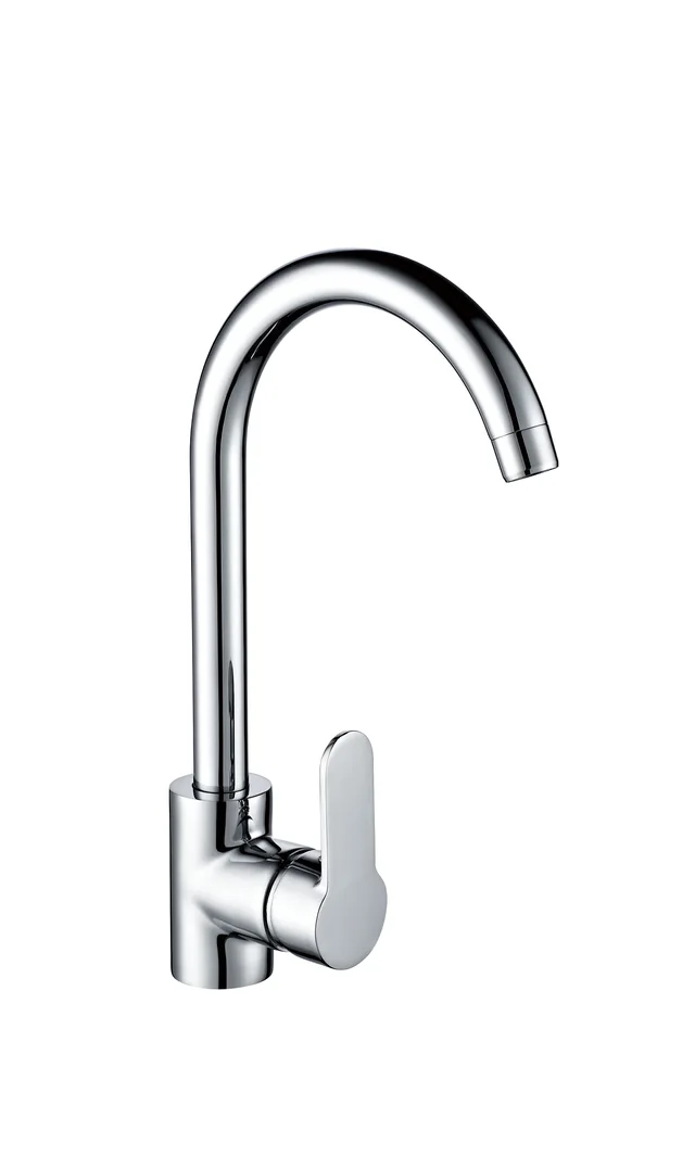 Brass kitchen faucet