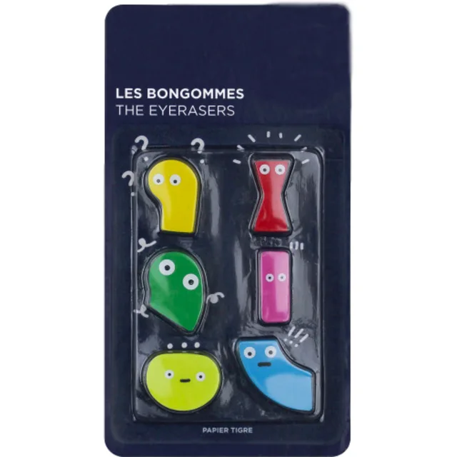 OEM Cheap Cute Emoji 3D Eraser Colorful 6pcs Set for Children