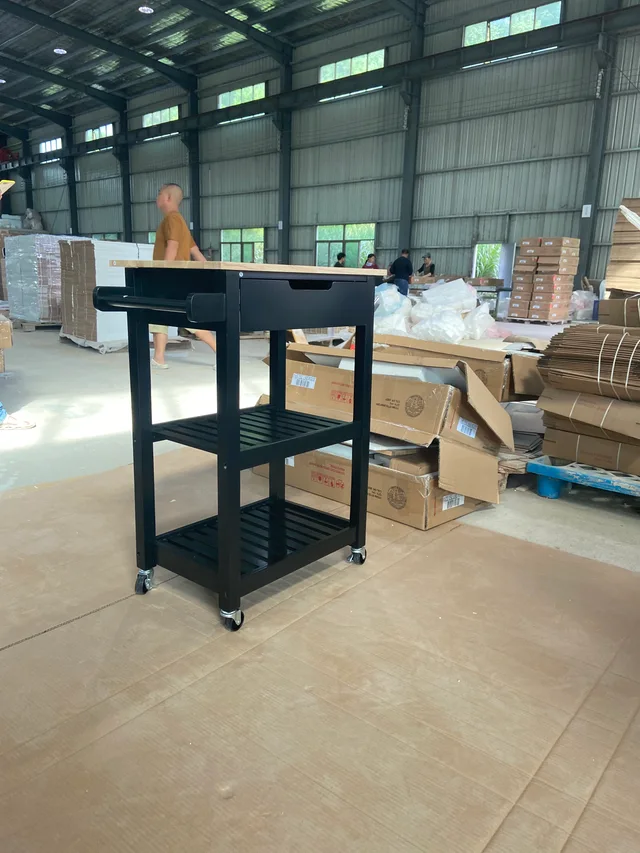 Kitchen cart black