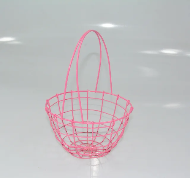 Christmas metal wire storage basket