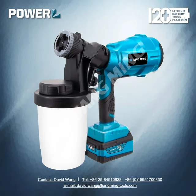 18V lithium battery cordless spray gun