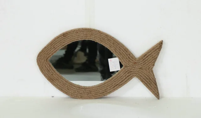 Rope framed mirror