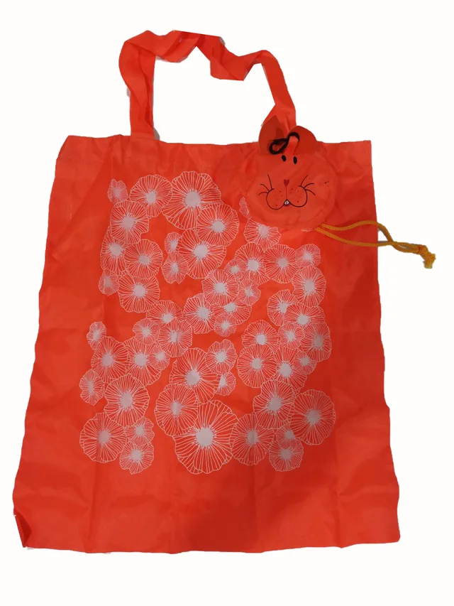 100% polyester foldable shopping bag