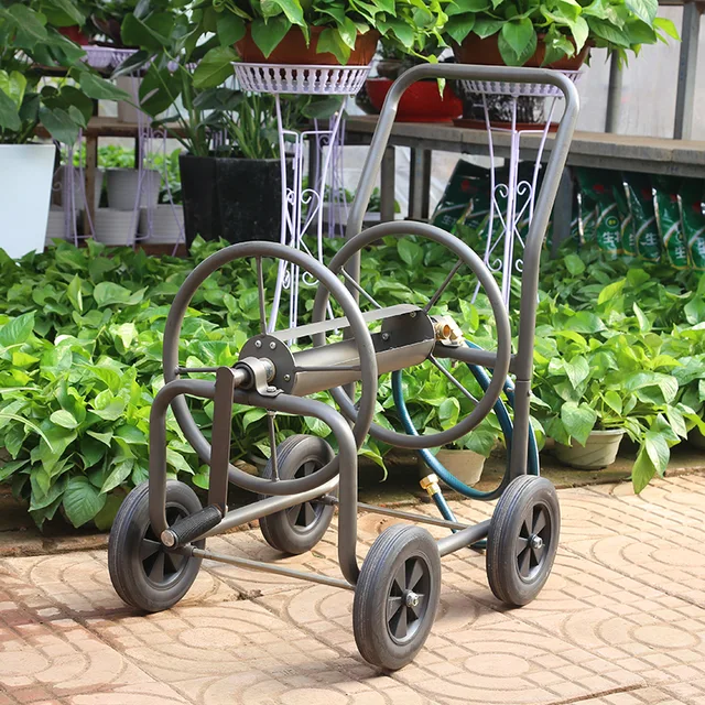 Stainless steel garden hose water reel cart cable reel drum K/D STYLE FOR MAIL ORDER HR-009