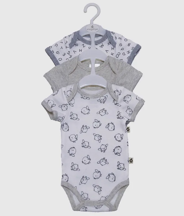 3pk Short Sleeve Bodysuit