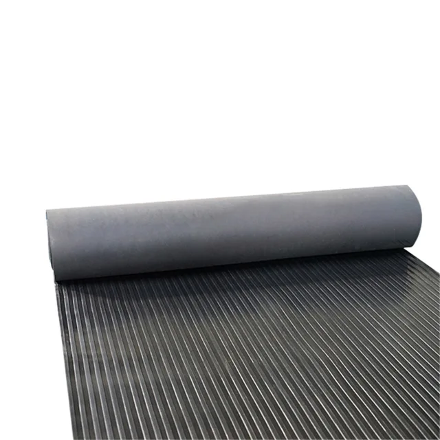 Anti-slip Wide Ribbed Rubber Sheet