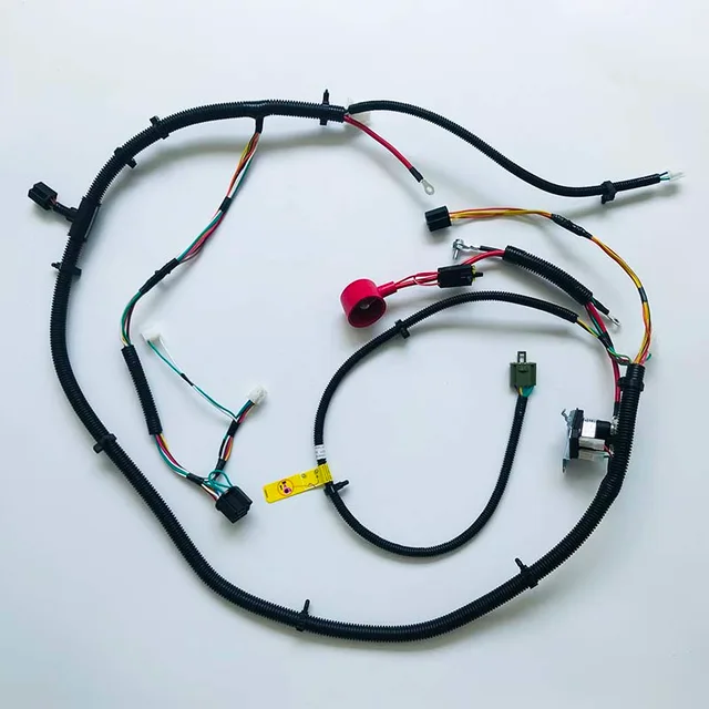 Starter motor wiring harness