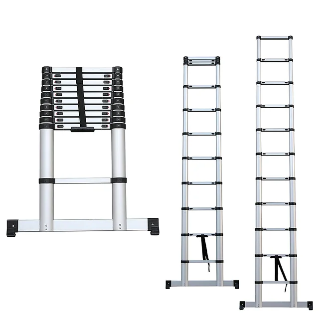 3.2m telescopic ladder with EN131-6 by TUV