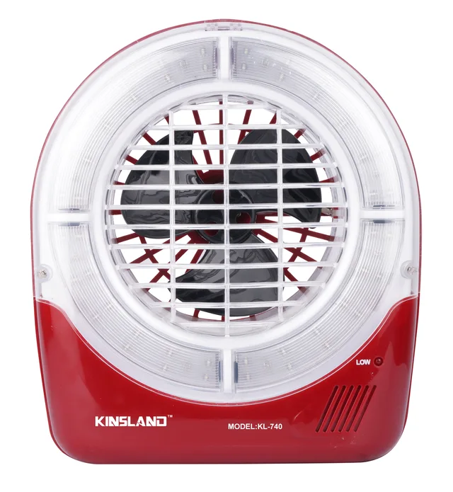 5 inches rechargeable table fan with led light