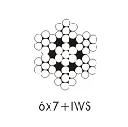 7*7 galvanized wire rope/cable