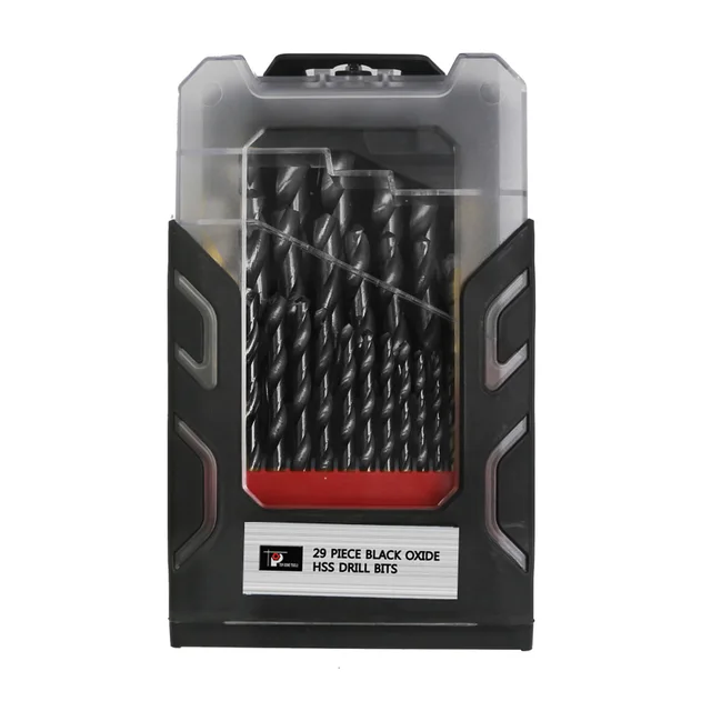 29pcs Black Oxide HSS Drill Bits