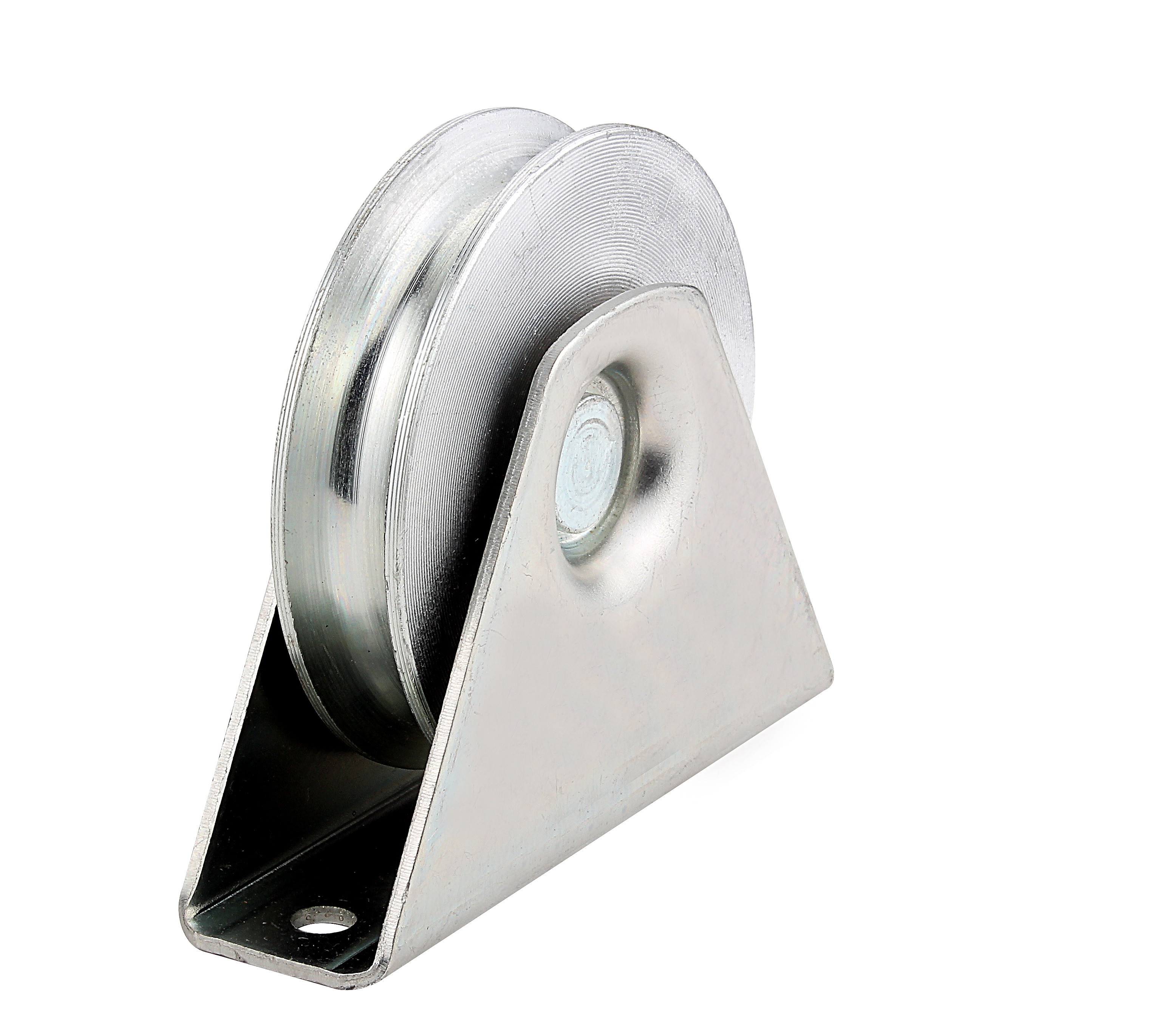 Sliding door roller wheel pulley with exterior bracketST-T