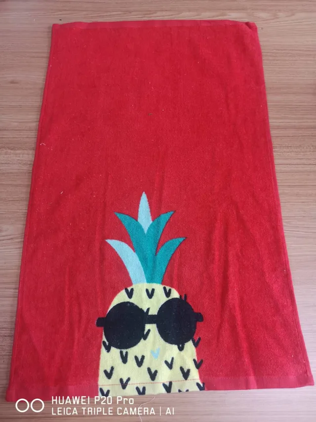 Cotton reactive velour printed tea towel kitchen towel