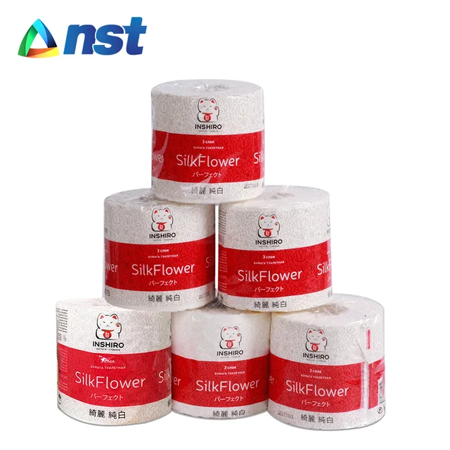 Best quality 3 layer OEM design flower embossing toilet paper customizable size
