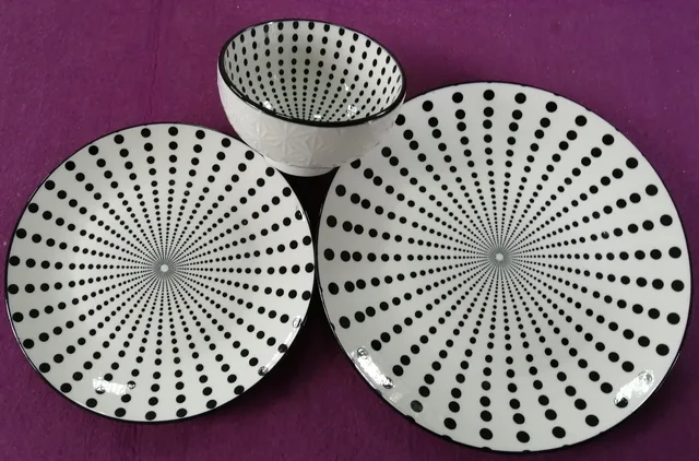 18pcs Dinner Set Pad Printing