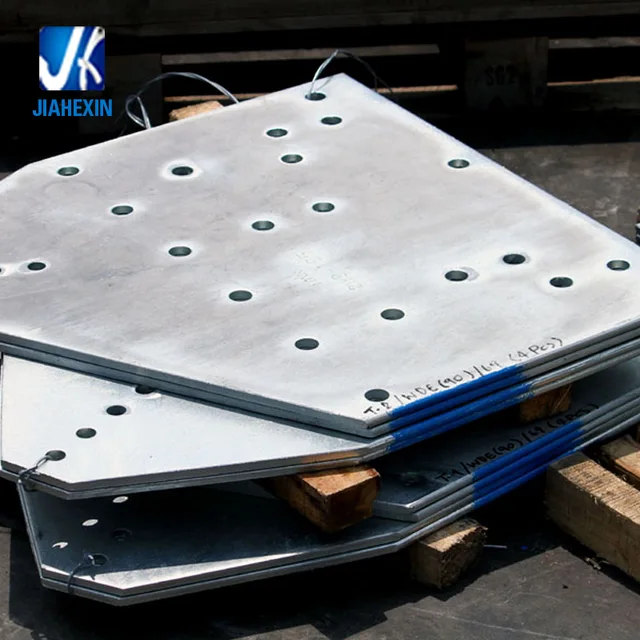 Galvanized steel plate with holes