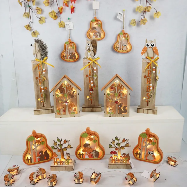 Wooden LED Ornament