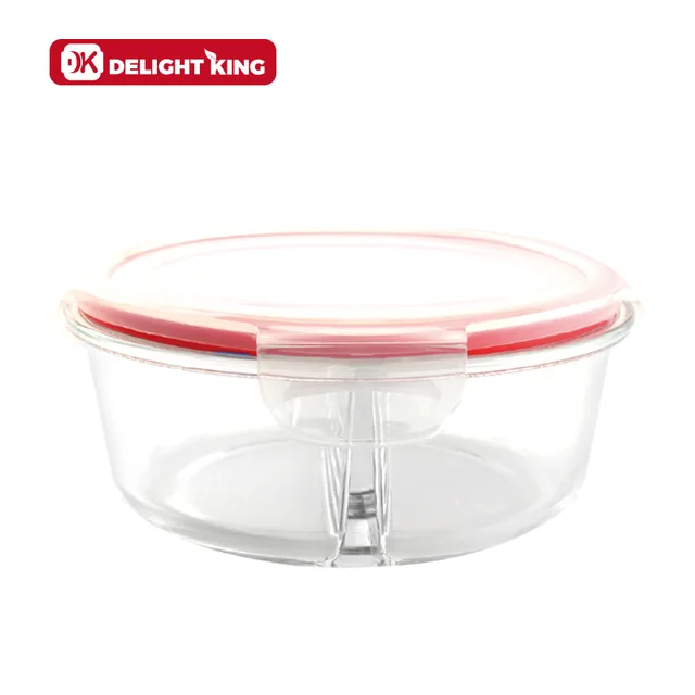 Glass food container