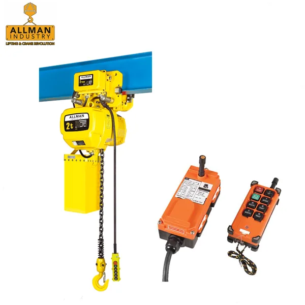 ALLMAN 3Ton 220V ~690V 3phase Electric Chain Hoist with Wireless Remote Control