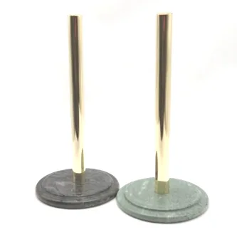 29 cm Natural Stone Paper Towel Holder For Kitchen Marble With Marble Base Polished