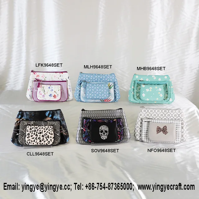 Cosmetic bag set, beauty bag set, make-up bag set, cosmetic bag