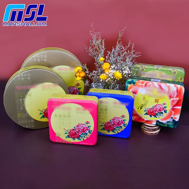 Tin box (Tin box tin can metal can metal box Candle wax chocolate candy sweets Tin