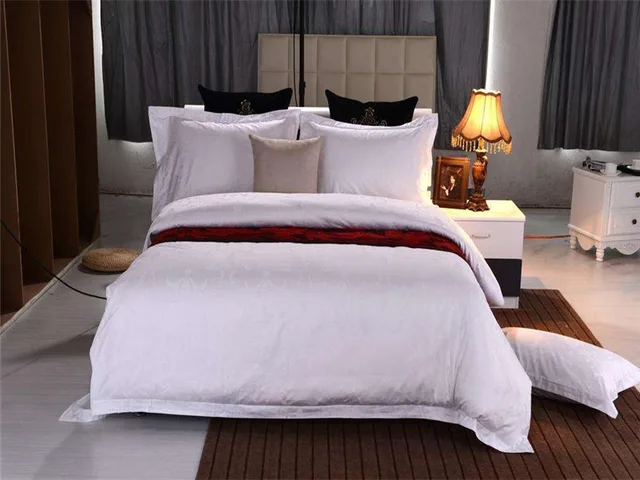 Mahogany bed in five star hotel
