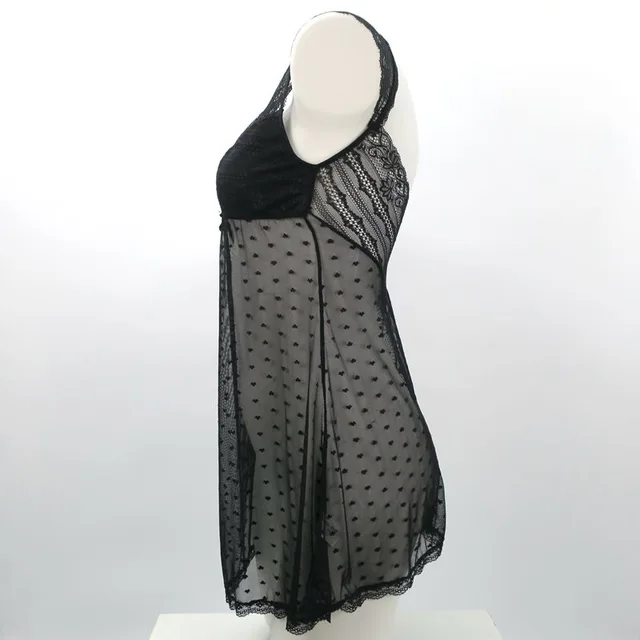 V neckline Lace Nigth dress