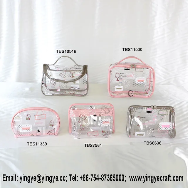 Transparent pvc bag, clear pvc bag, cosmetic bag, pvc bag