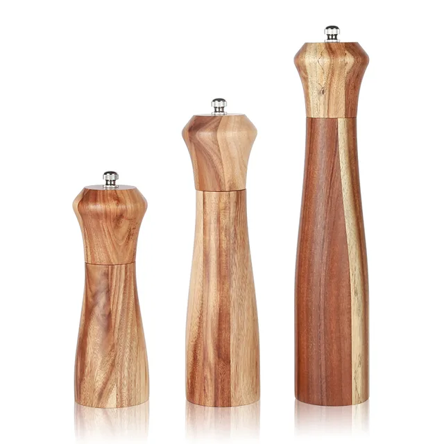 Acacia pepper mill pepper mill pepper grinder, ceramic grinder