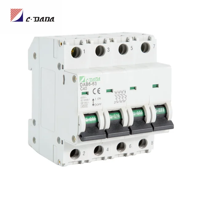 MCB DAB6-634P Miniature Circuit breaker 4.5KA 6KA